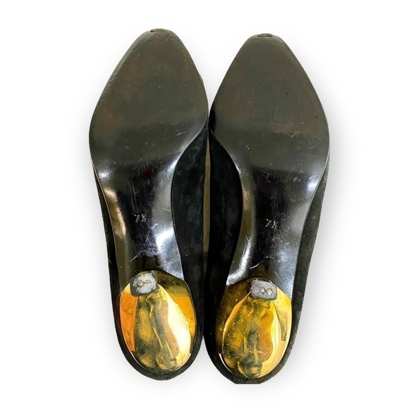 Vintage rare Roger Vivier black suede pumps with signature comma heel - Picture 8 of 8